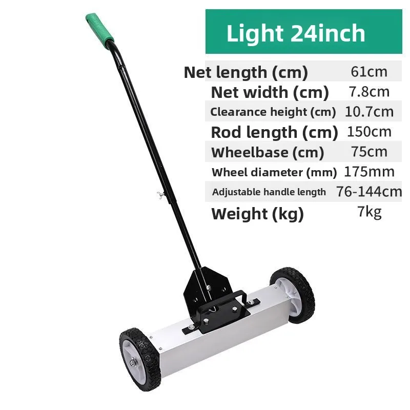 Workshop iron picker, hand-pushed  suction car, magnetic steel shot  filings sweeper, ground  remover