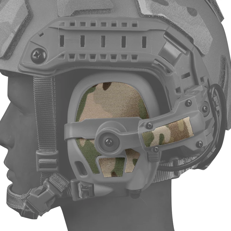 وحدات سماعة ملصق مزخرفة غطاء التصحيح مع هوك وحلقة ل غطاء للأذنين التكتيكية ملحق GEN6 التكتيكية سماعة التفاف ل AMP