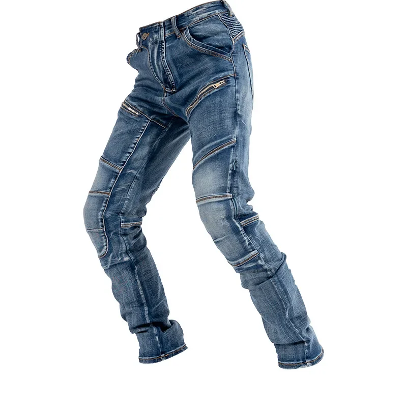 

Motorcycle Elastic Jeans Moto Racing Pants Anti-fall Men’s Racing Trousers Summer Breathable Pants New Durable Protective Gear