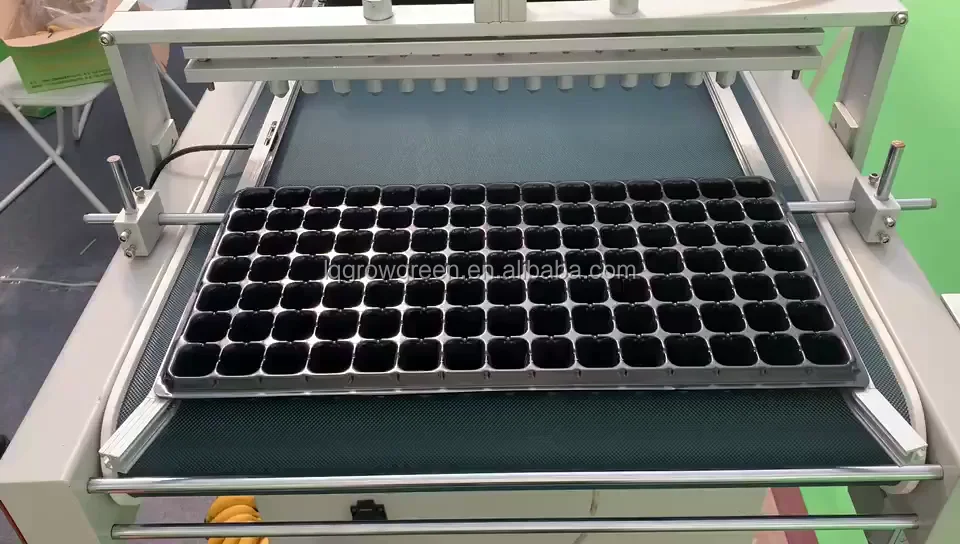 آلة بذر البذور الحضانة آلة شتلات الأرز التلقائي آلة بذارة الخضروات خط لعلبة الشتلات الأرز #6