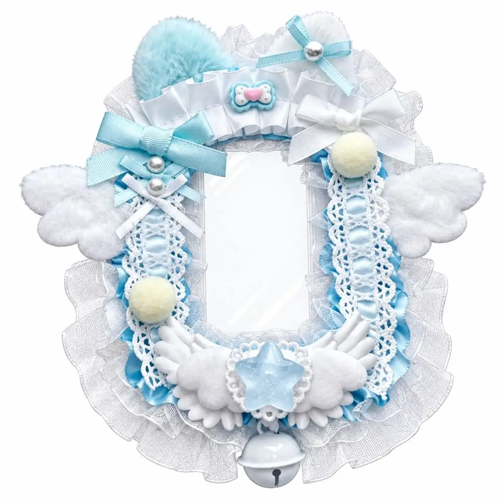 Gifts Lace Bow Lace Photocard Holder Cute Cartoon Style Transparent Lace Card Holder Cat Ear Photocard Case Stationery Supplies