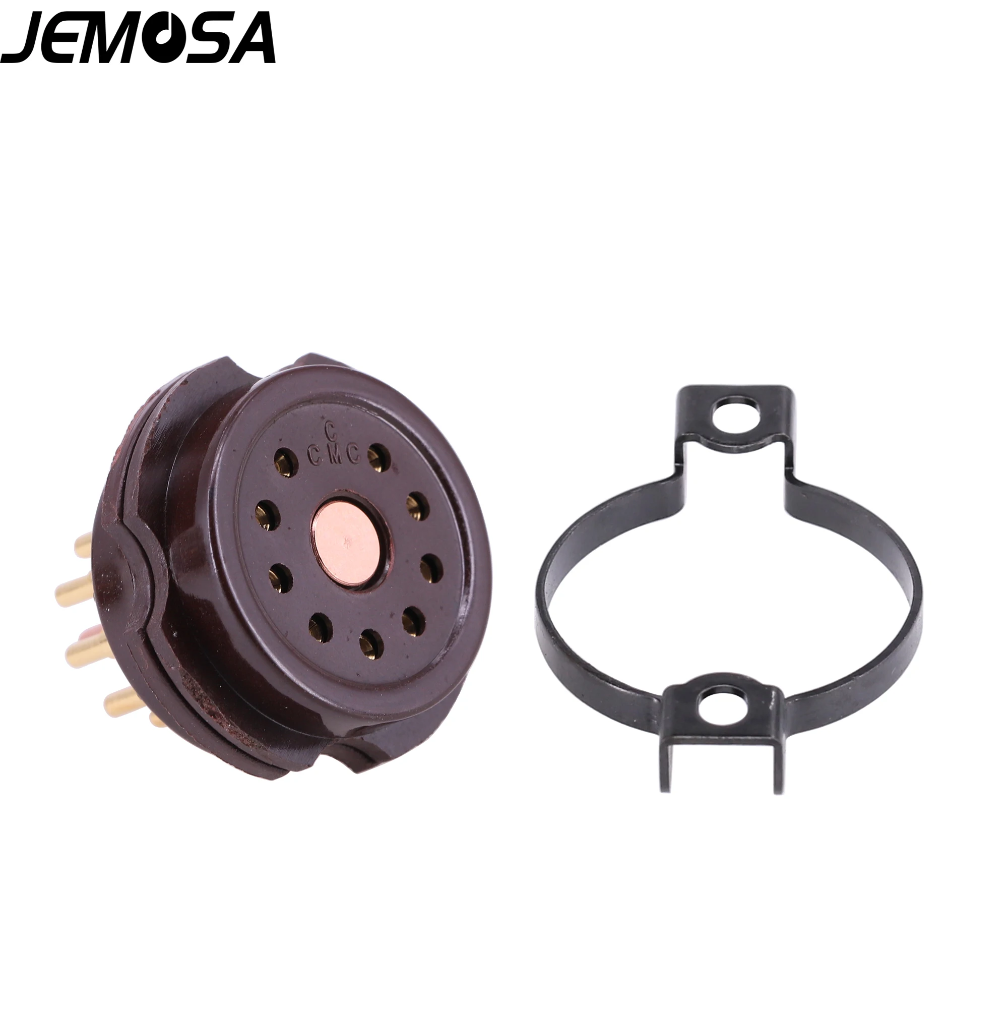 Cmc 9pin Buis Socket Bruin Bakeliet Voor 12au7 12ax7 6922 E88cc Ecc82 7199 Ecc83 Vintage Buis Audio Versterker Hifi