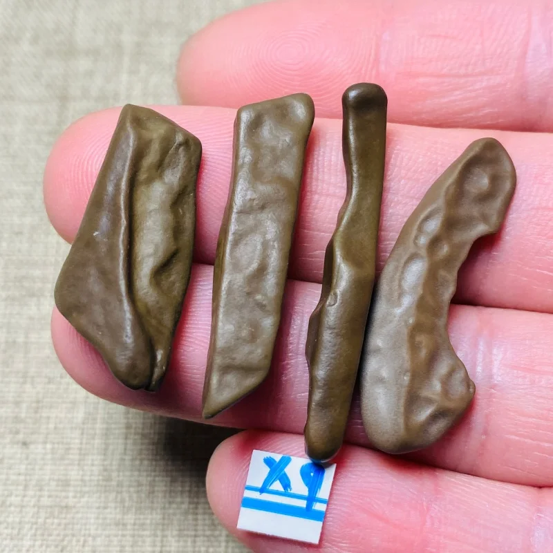 Natural Gobi Desert Mudstone Mineral Specimen with Unusual Texture Energy Chakra Stone