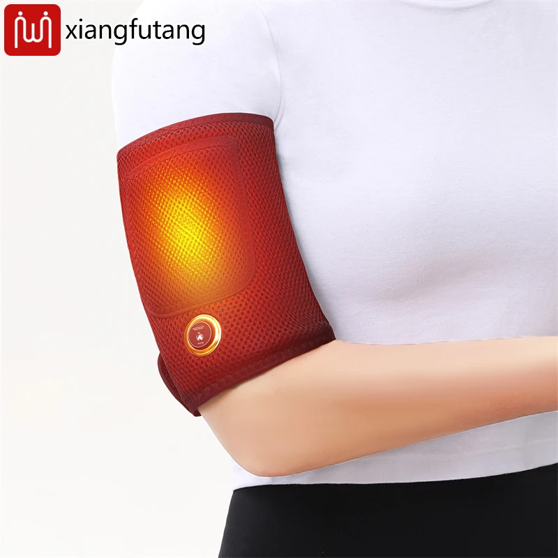 Almofada de braço aquecida usb portátil aquecimento elétrico massagem envoltório terapia de calor braço cinta suporte para braço cotovelo perna relaxamento muscular