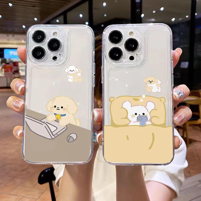 Funda creativa con forma de perro para coche VIVO Y03 Y28S Y22S Y17S Y15S Y33 Y21 2021 Y21S Y33S Y19S Y76 V23 V25 V27 Pro V30E