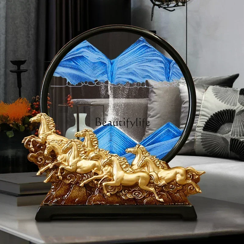 style  Quicksand painting hourglass ornament home living room wine cabinet decoration office housewarming gift ss 8617
