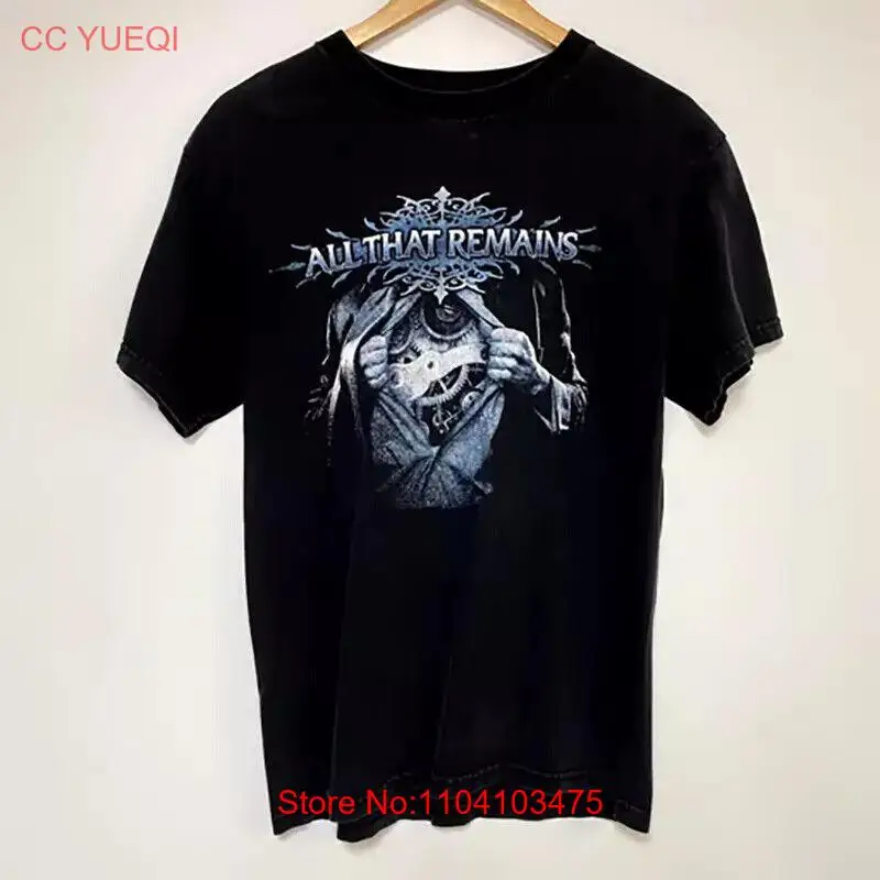 Vtg All That Remains Band Black Cotton Shirt Allm Size Unisex NI071.webp