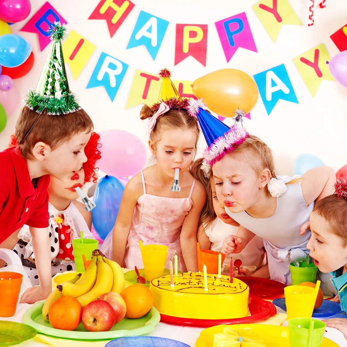 

30pcs Party Whistles Noise Maker Kids Blowout Portable Fun Creative Atmosphere Christmas Wedding Birthday Party Favors Novelty