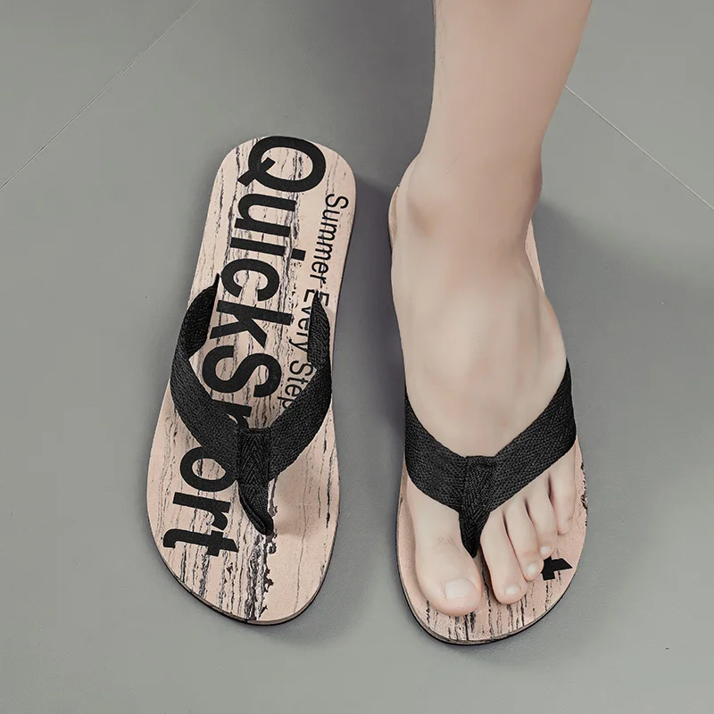 Men Flip Flops High Quality Summer Beach shoes for Men Casual Breathable Anti slip outdoor Slippers Male Indoor House Shoes