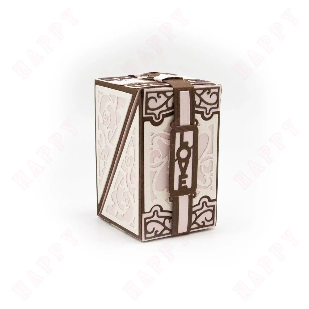 Cherished Cadeau Gift Box Die 2024 Metal Cutting Dies  For DIY Scrapbooking Greeting Card Decorative Embossing Craft Template