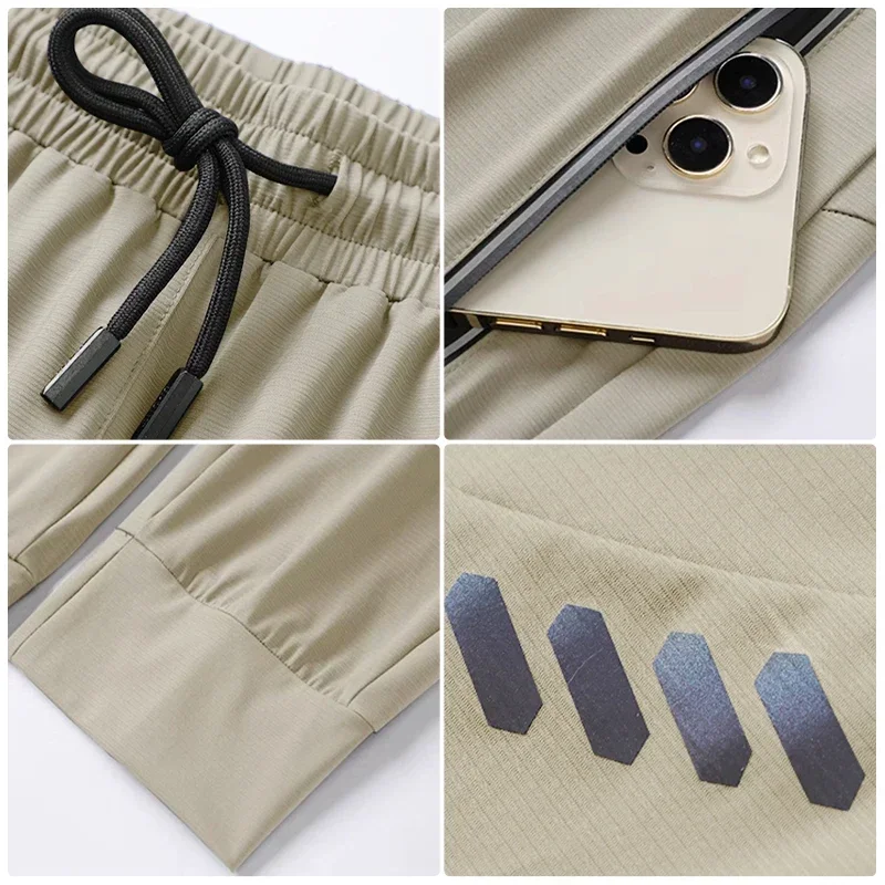 Pantalones de culturismo para hombre, pantalones de entrenamiento para correr, fútbol, deportes al aire libre, pantalones ajustados, pantalones de chándal de secado rápido para maratón