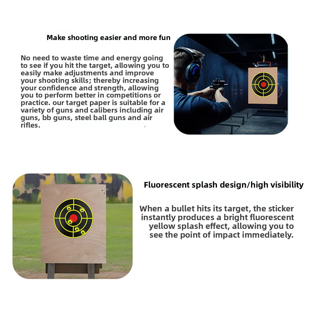 Self Adhesive Target Spots For HuntingS Instants Feedback With Bright Neon-splatter. Tacticals Training - view 6