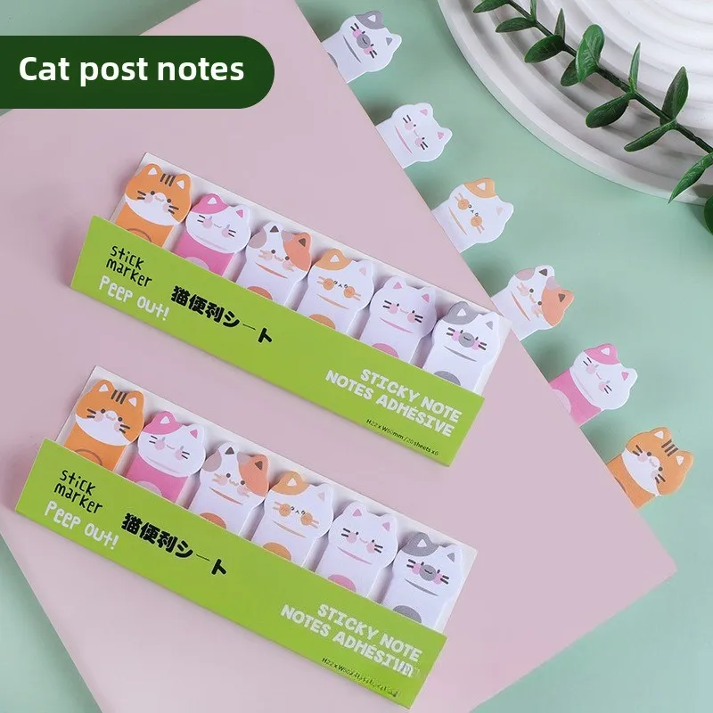 لطيف اليابانية الكورية الحيوان ملاحظات لاصقة الإبداعية مذكرة منصات مؤشر علامات التبويب لمكتب المدرسة الكورية القرطاسية حزمة #2