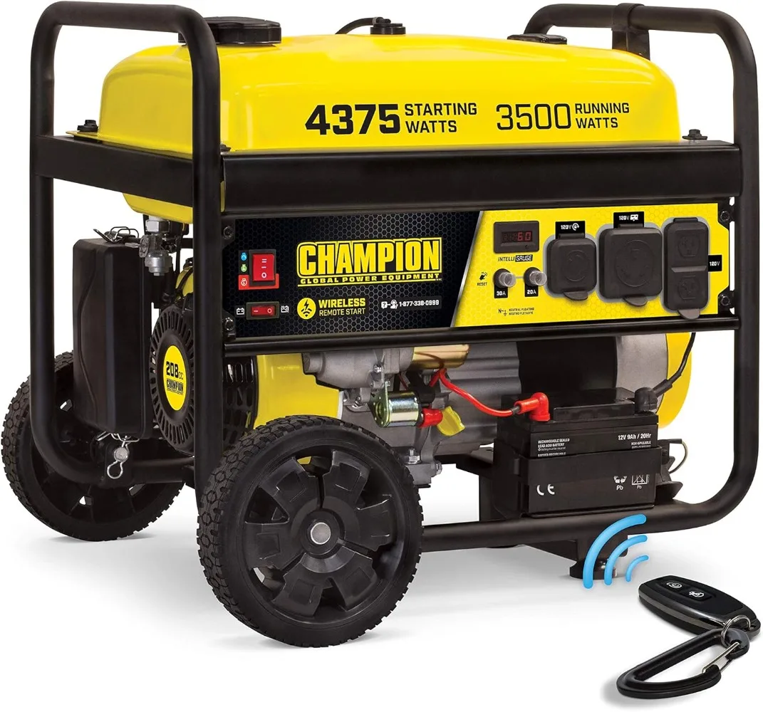 

4375-Watt RV Ready Portable Generator with Wireless Remote Start, CARB