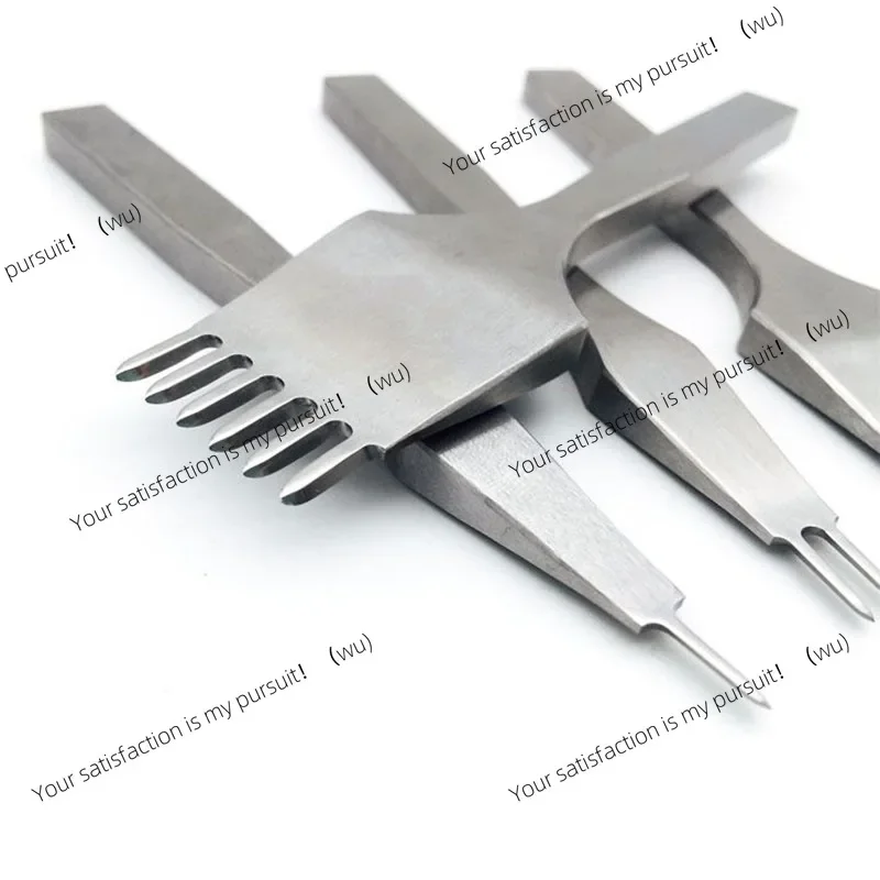 DIY handmade leather punching tools, in-tooth polishing method, cutting oblique flat skin carving leather art tools