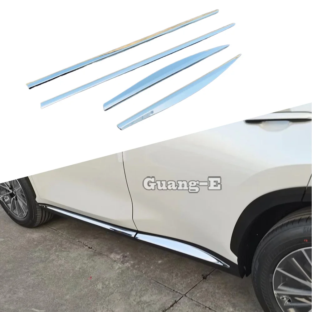 

For Lexus NX 250 260 350h 350 F 2022 2023 2024 ABS / Steel Side Door Body Molding Trim Covers Exterior Accessories Stickers 4Pcs