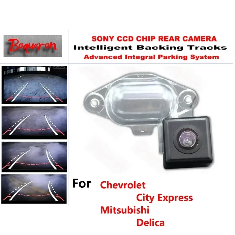 for Chevrolet City Express Mitsubishi Delica CCD Car Backup Parking Camera Intelligent Tracks Dynamic Guidance Rear View Camera