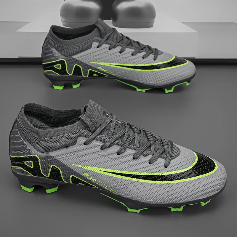 

2025 Football Shoes Short-spike Training Soccer Shoes Low-top Leather Sneakers Youth Football Shoes Cross-border high-quality