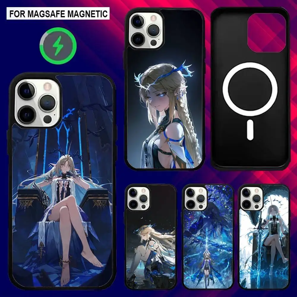 

C-Cartethyia Wuthering Game Phone Case For iPhone 16e,16,15,14,13,12,11,Plus,Pro,Max,Mini Magsafe Magnetic Wireless Charging