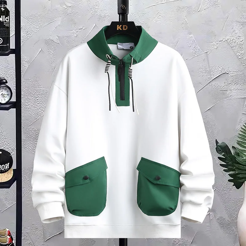 

Classic Men's Casual Cotton Hoodies 2024 Spring Autumn Hip Hop Streetwear Sweatshirts Harajuku Hoody Pullover Youth Top Clothing