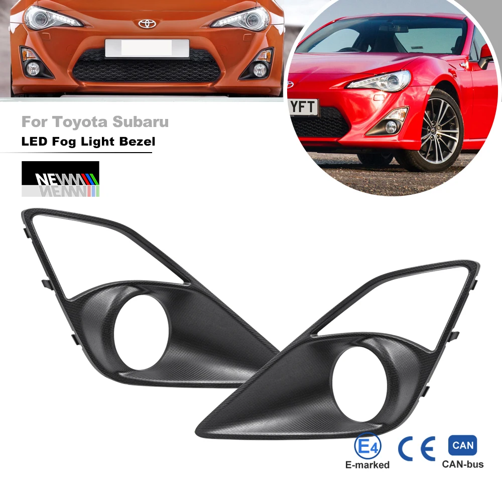 

Fits For Toyota GT86 Scion FR-S For Subaru BRZ 2013 2014 2015 2016 Front Fog Light Bezel Covers Left Right Sides