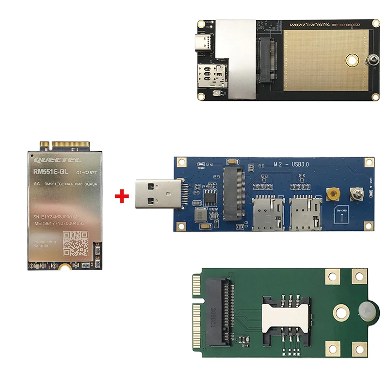 New Quectel RM551E-GL 5G Module Sub-6 GHz & mm Wave Module RM551EGL00AA-8M8-SGASA M.2 IoT/ EMBB Global Version