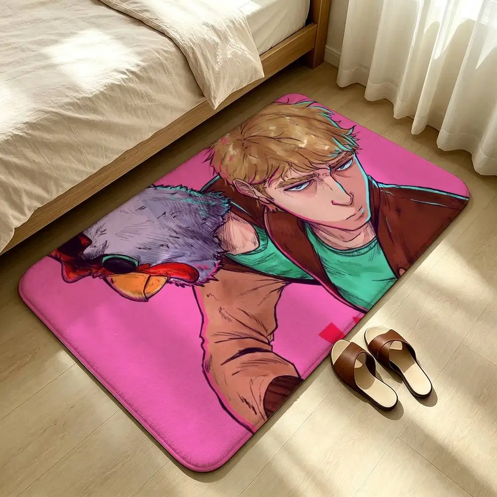 H-Hotline Miami Shower Room Absorbent Small Floor Mat Soft Comfortable Decorative Foot Mat