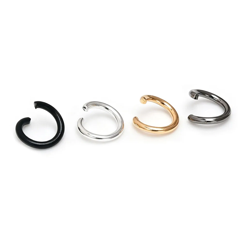 200 Stück 1,2x8mm offene Biegeringe aus Metall, O-Ringe, Einzel-Schlaufenverbinder für Schmuck, Halsketten, Armbänder, Schlüsselanhänger, Kettengeflecht, DIY-Herstellung – Detail 1