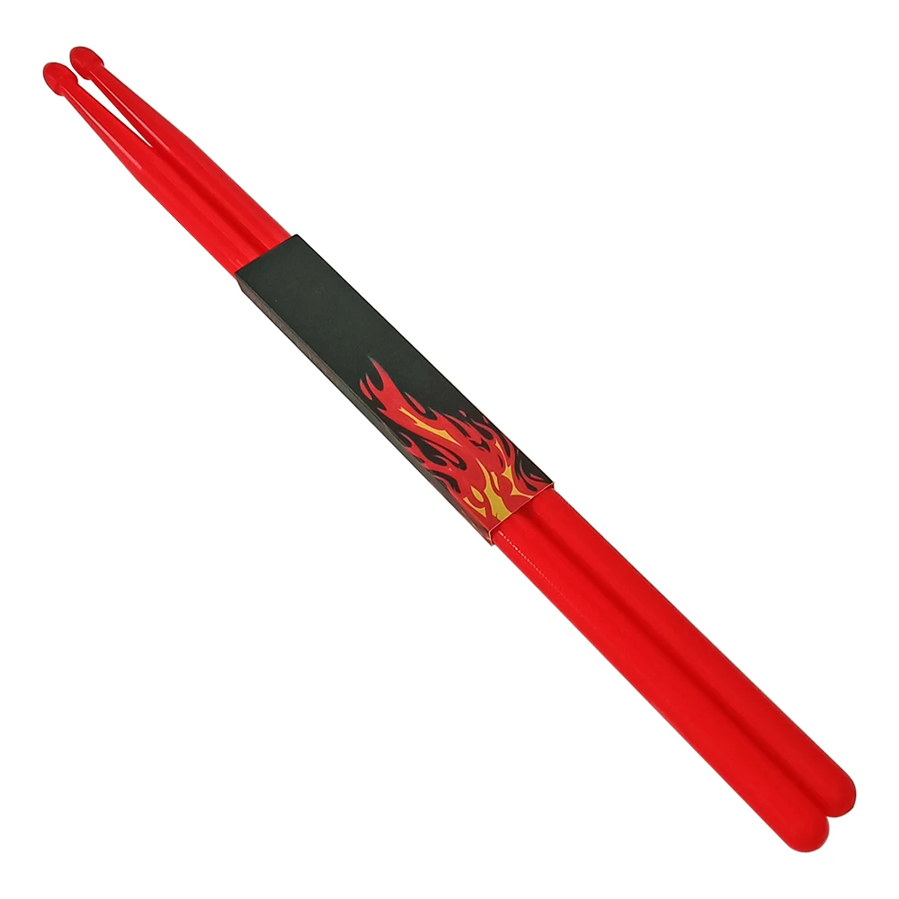 1 Pair 5A Nylon Drum Sticks Colourful Jazz Marching Drum ABS Drum Stick Percussion Instrument Parts Practice Accessories