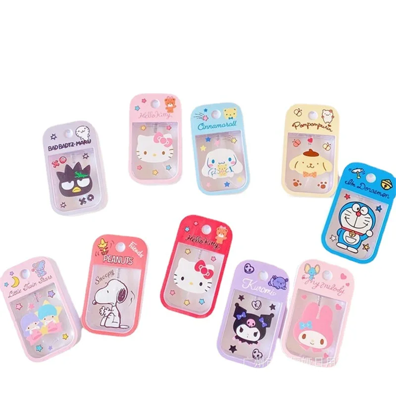 Sanrio Spray Bottle Kawaii HelloKitty Mymelody Kuromi Korean Cartoon Home Press Spray Bottle Cute Girl Travel Makeup Bottle