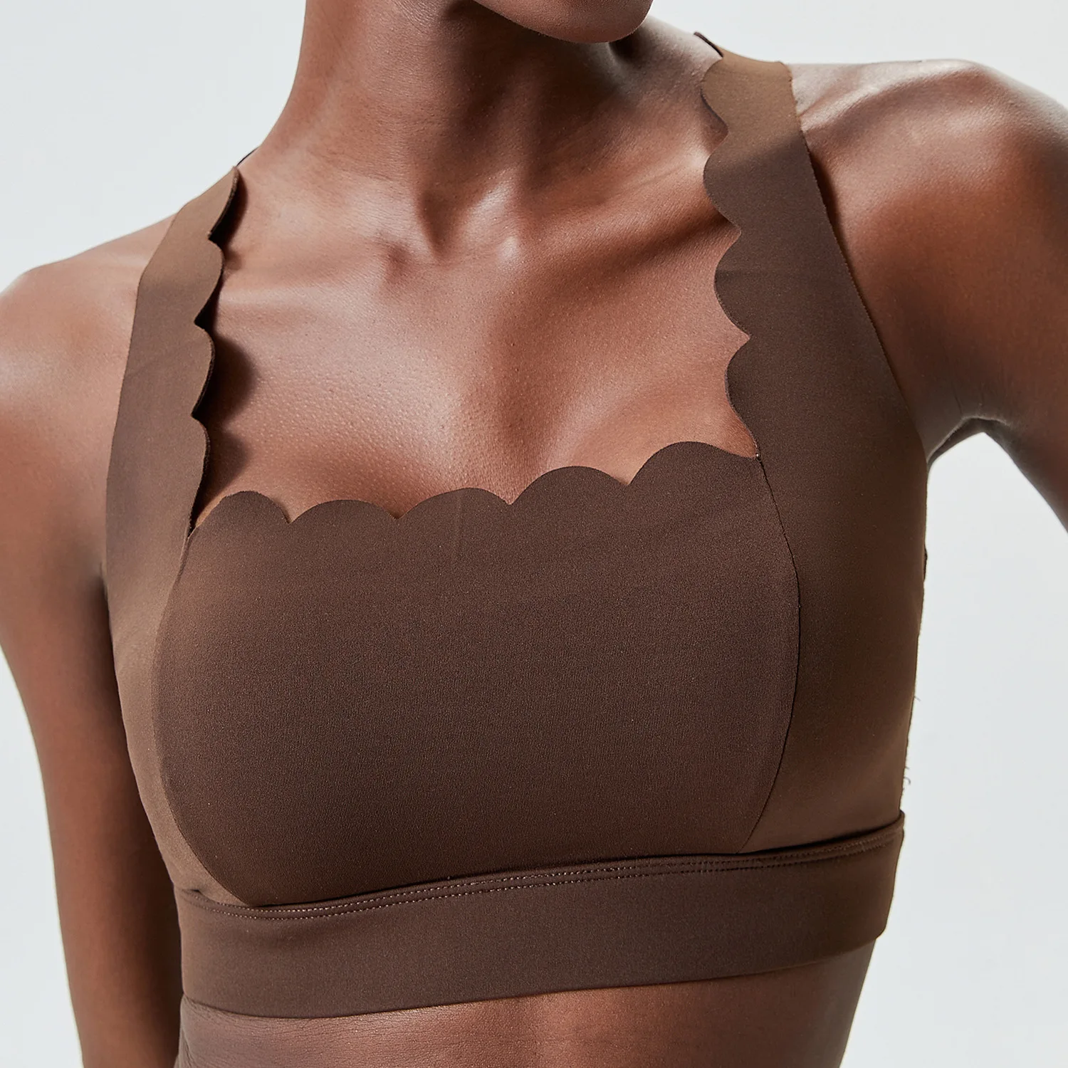Buttery Soft Fitness Yoga Bra Women Sexy Square Neckline Gym Crop Top Sexy Back Sports Underwear Female Workout Running Clothes