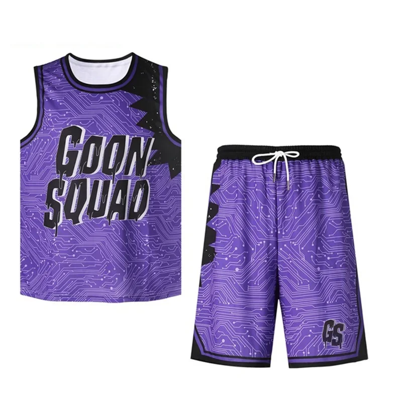 Space-Jam Basketball Jersey Tune-Squad #6 James Top Shorts Goon Squad Cosplay Costume Movie A New Legacy Basketball Uniform