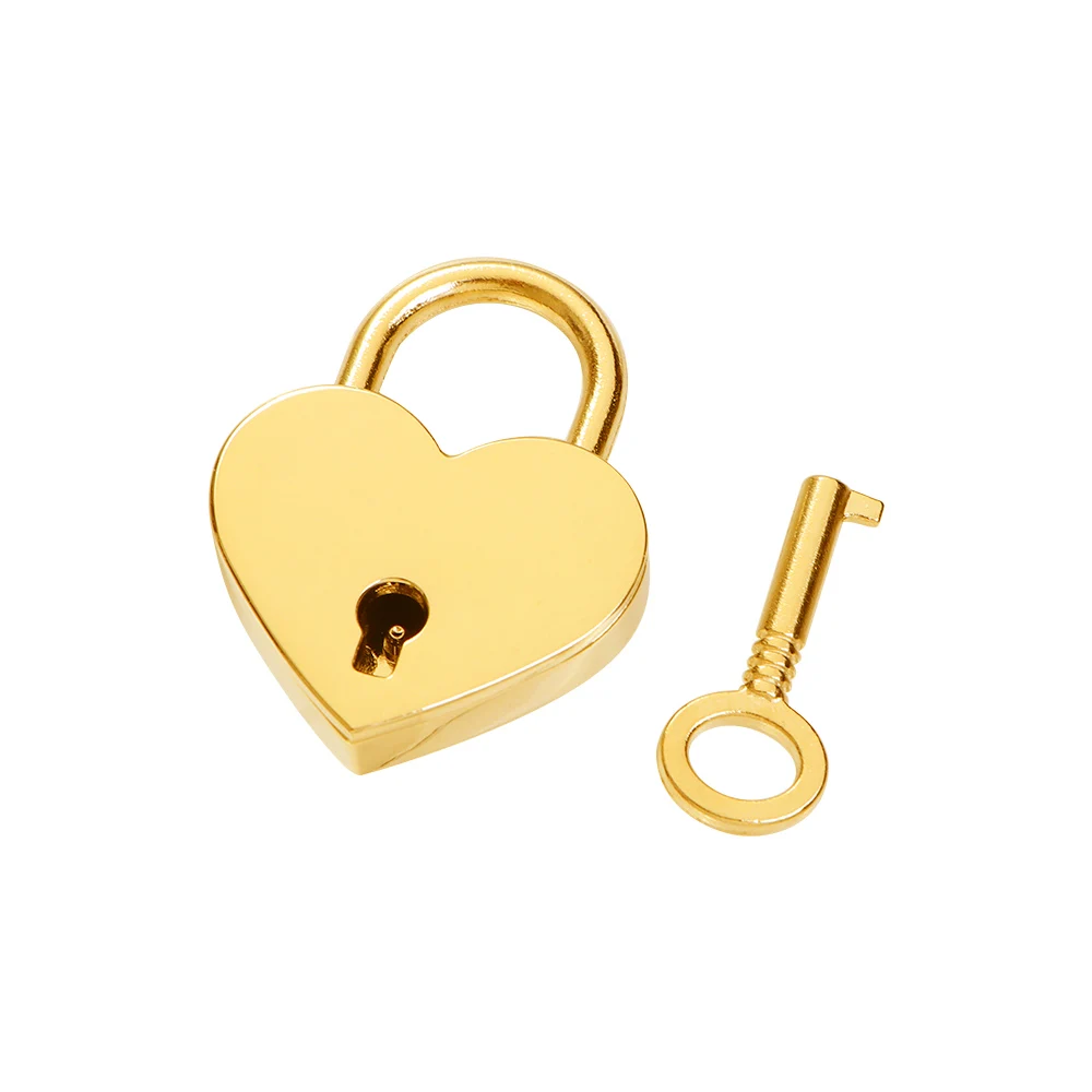 

Шкатулка для драгоценностей, чемодан из цинкового сплава, мини-дорожный замок в форме сердца, фурнитура, замок в форме сердца с любовью