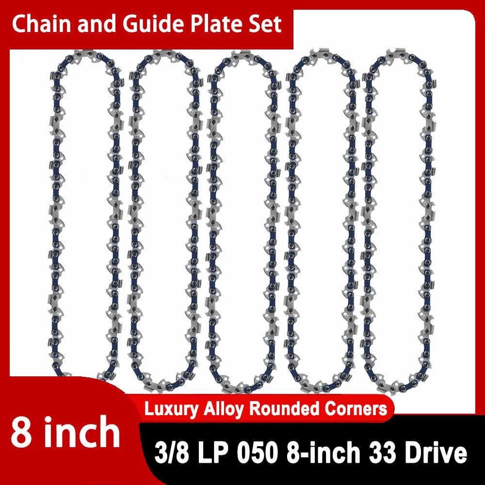 8 Inch Chain Saw Blade Chainsaw Chain Guide Bar 3/8