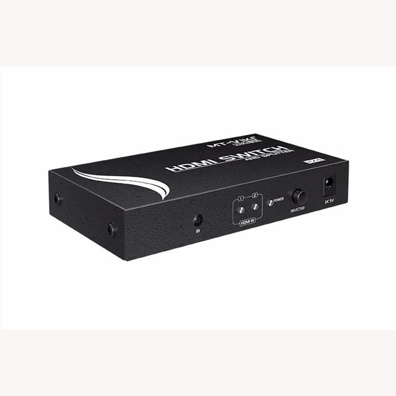 HDMI-Switch und Splitter 2 In 4 Out, MT-ViKI Desktop-Switch-Splitter für 2 Computer 4 Monitor, HDMI-Switch-Splitter 2x4