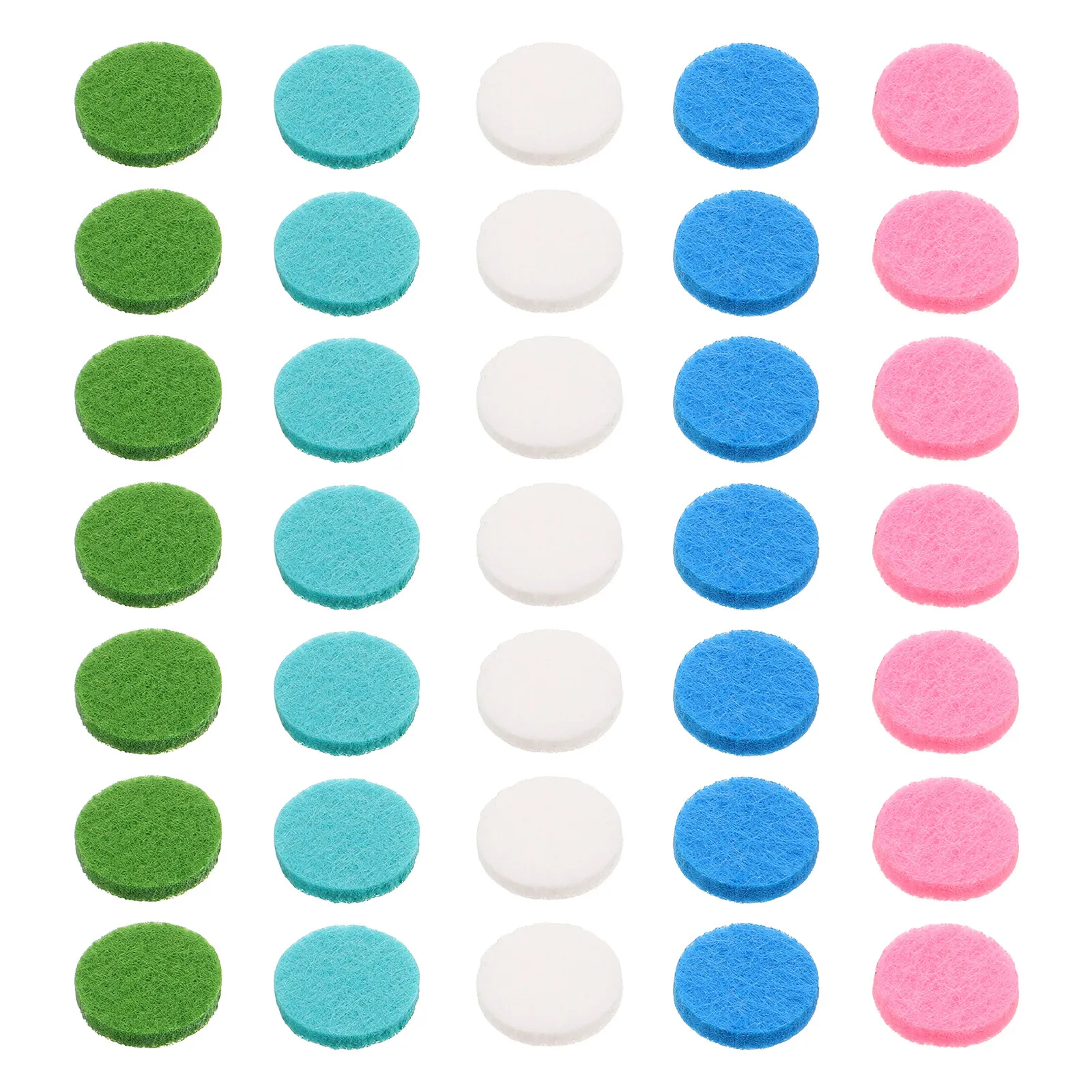 50Pcs Aromatherapy Essential Oil Fiber Cotton Pads Round Replacement for 25Mm Locket Necklace Diffuser Refill Car Vent Bracelet