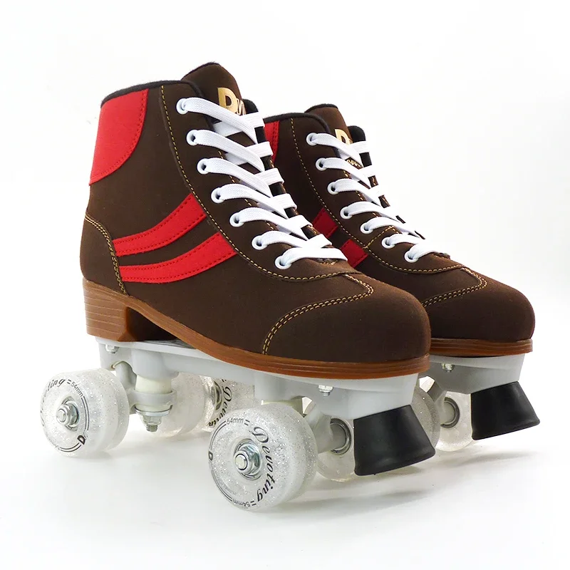 Adults And Kids Quad Roller Skates Manufacturer wholesale two double row roller skates patines rollete patins 4 rodas