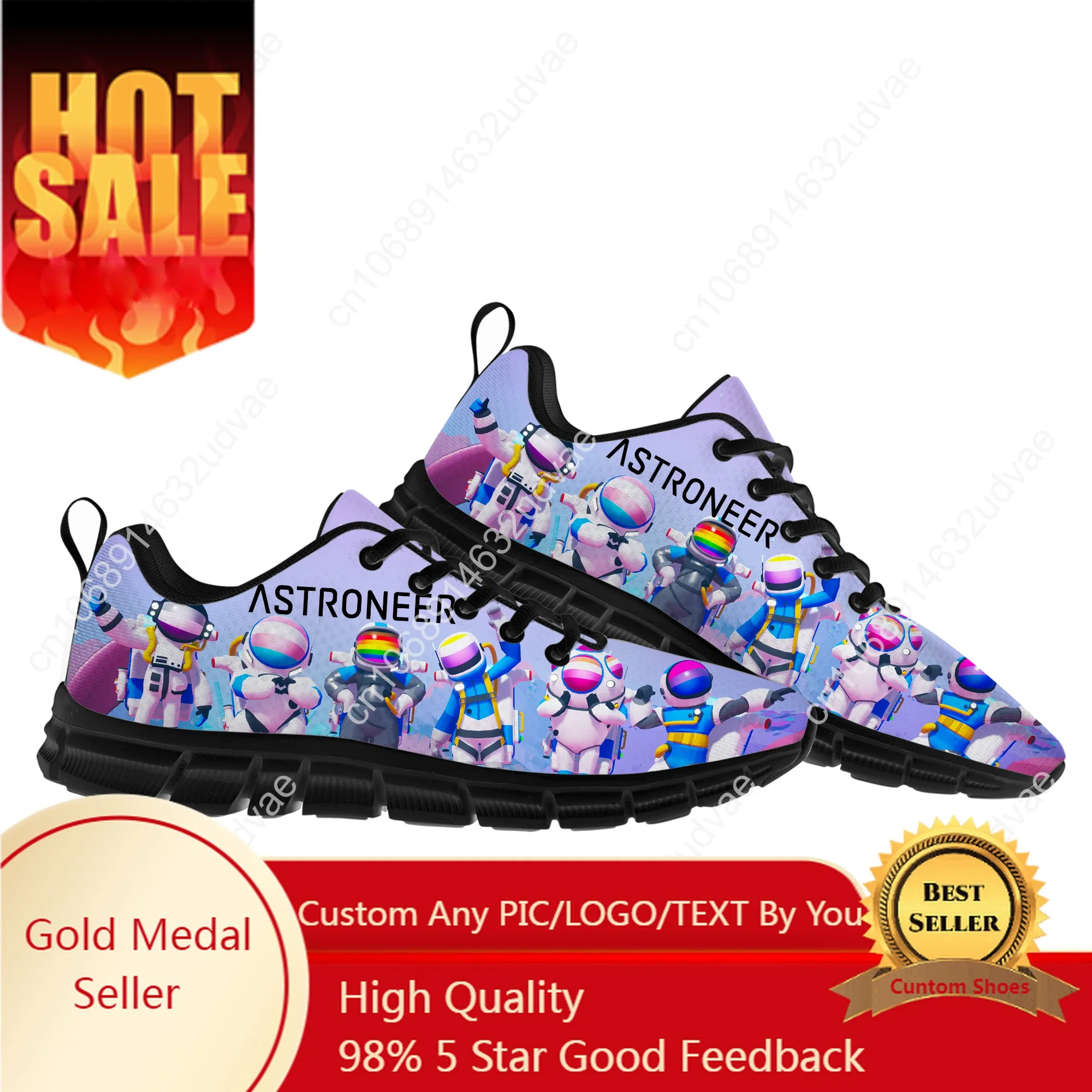 

Astroneer Sneakers Mens Womens Teenager Customized Sports Shoes Casual Custom Made Shoe High Quality Couple Shoes