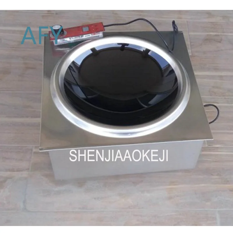 Commercial Induction Cooker Single Head for Fast Food Restaurant Canteen Household Use Embedded Stove 220V 3.5kW for