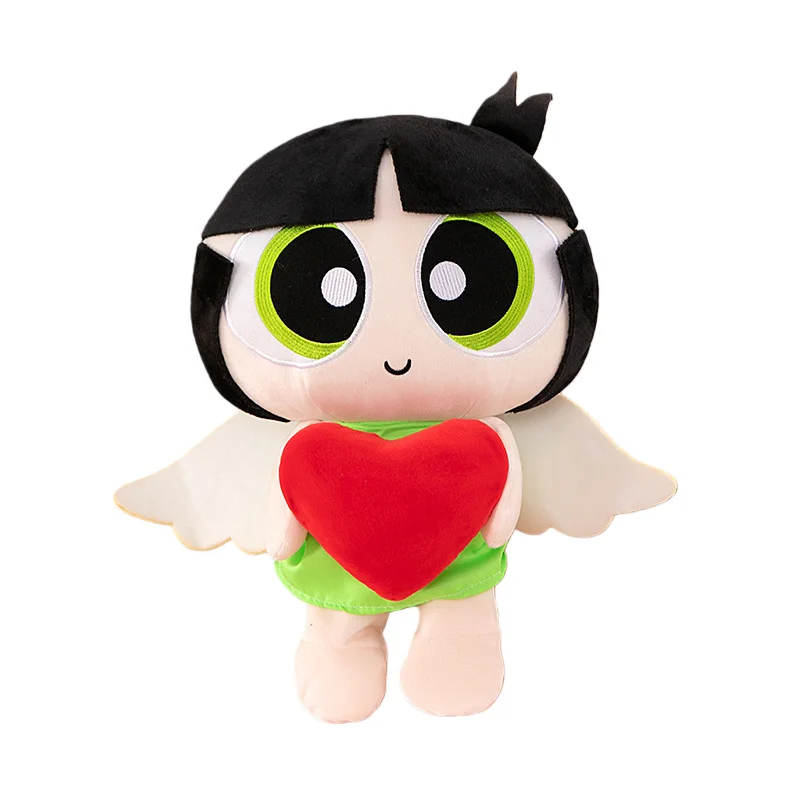 Anime Powerpuff Girls pluszowa poduszka figurka z kreskówki lalki dla dziewczynek wypchana poduszka kolekcja hobby prezenty urodzinowe dla dzieci