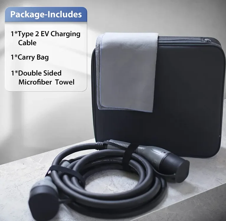 Cabo de carregamento EV de alta qualidade para cabo de carregamento rápido híbrido de plugue de carro de veículo elétrico tipo 2