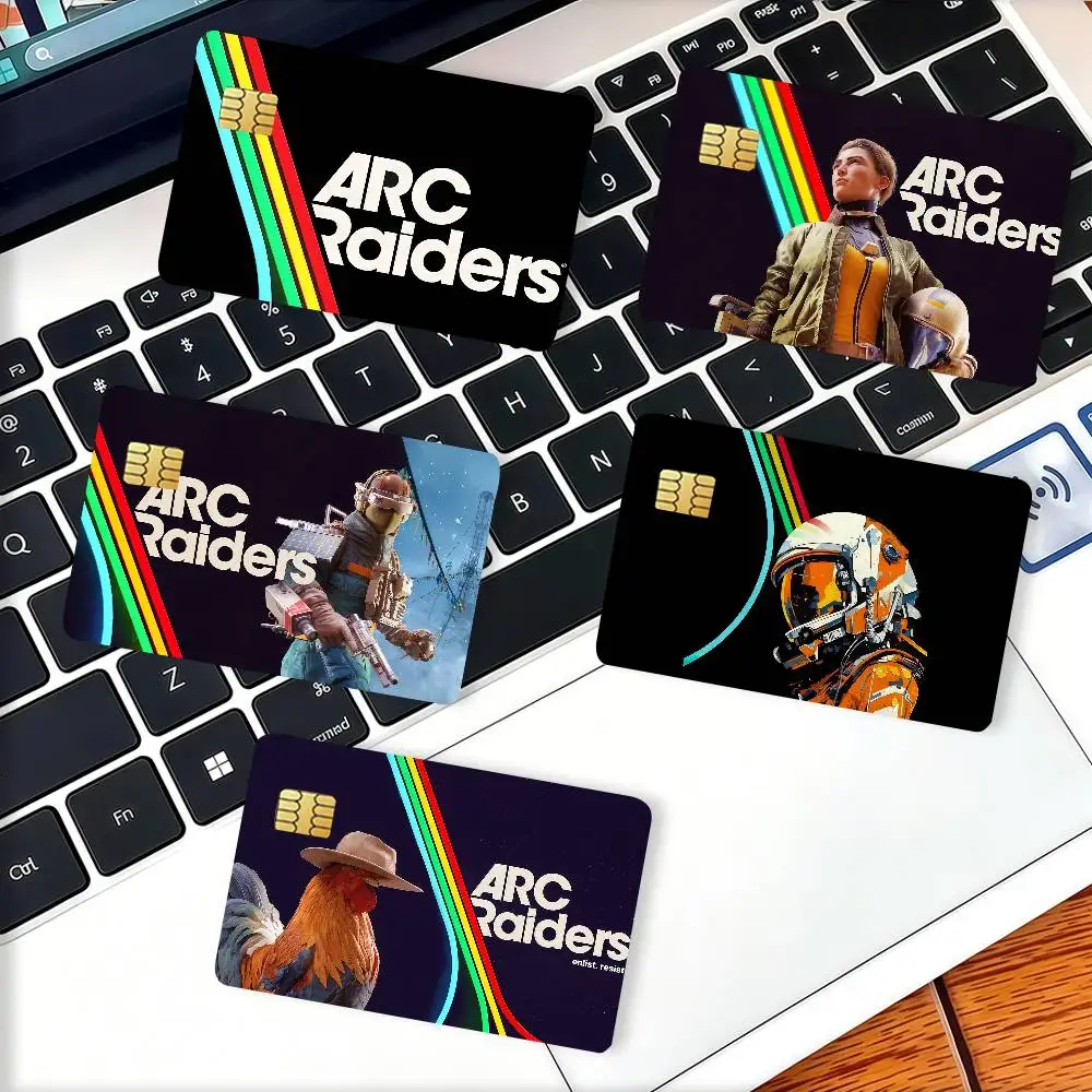 Game A-Arc R-Raiders Credit Card Decorative Card Stickers Suitable For Bank Cards Metro Transit Anti-scratch Gift 4PCS