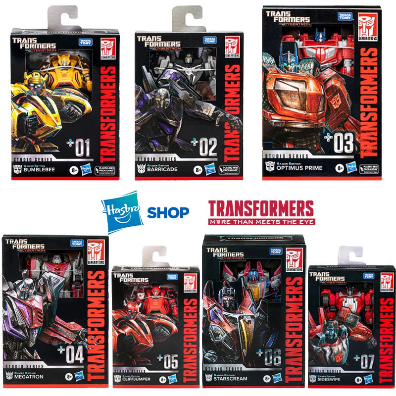 

Трансформеры Hasbro, серия Voyager 04, серия для геймеров Megatron 01, серия для геймеров Bumblebee 03, серия для геймеров Optimus Prime