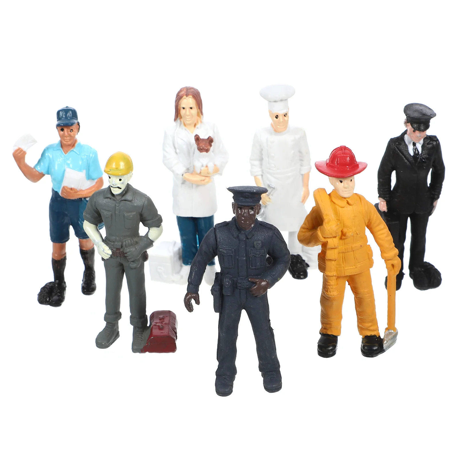 Decorate Scene Decoration Work Toys Construction Figures Pvc Realistic Farmer Layout Props