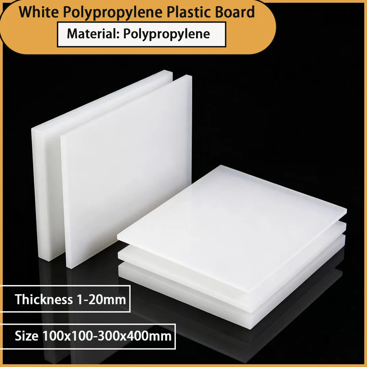 

1-20mm thick white polypropylene plastic board for aquaculture, kitchen and bathroom partitions, etc