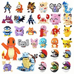 Pokemon 81 Style Pokemon Blocks Building Blocks Kawaii Lapras Cartoon Animal Mini Model Education Game Graphics Pokemon Toys