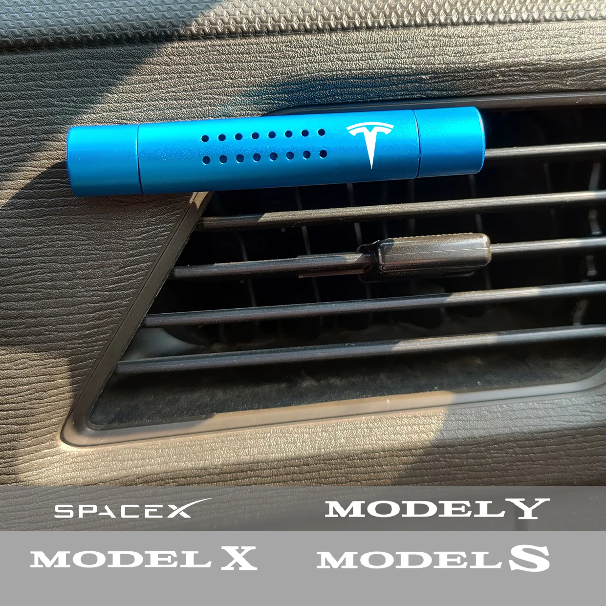 Car Aromatherapy FOR Tesla Roadster model 3 model X model Y Model S space X Car Air Freshener Outlet Aromatherapy Clip Sticks