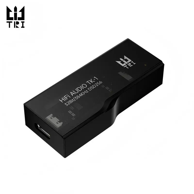 TRI TK1 ポータブルロスレス DAC/AMP タイプ C からタイプ C/Lightning Aux オーディオケーブルアダプター、iOS/Android 用の 3.5MM & 4.4MM 2 ポート付き