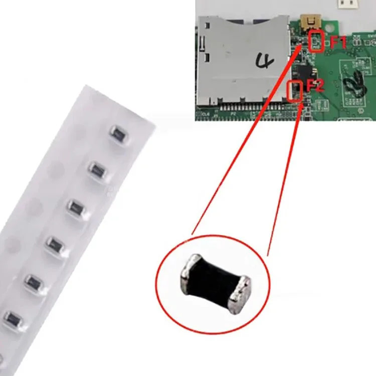 5/10 szt. Bezpieczniki do NDSL, do konsoli DS Lite, rezystor, bezpieczniki F1 F2, akcesoria do naprawy i wymiany — zdjęcie produktu 5
