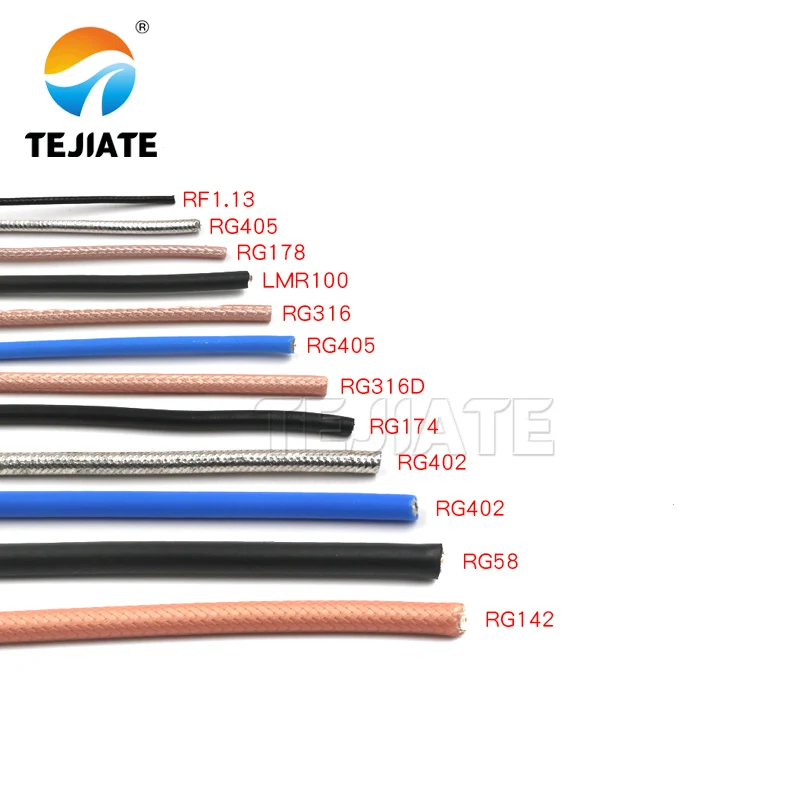 1M RG178 RG174 LMR100 RG316 RG316D RG58 RG142 RG405 RG402 Kabel koncentryczny RF o niskiej stratności 50 omów o długości 1 metra
